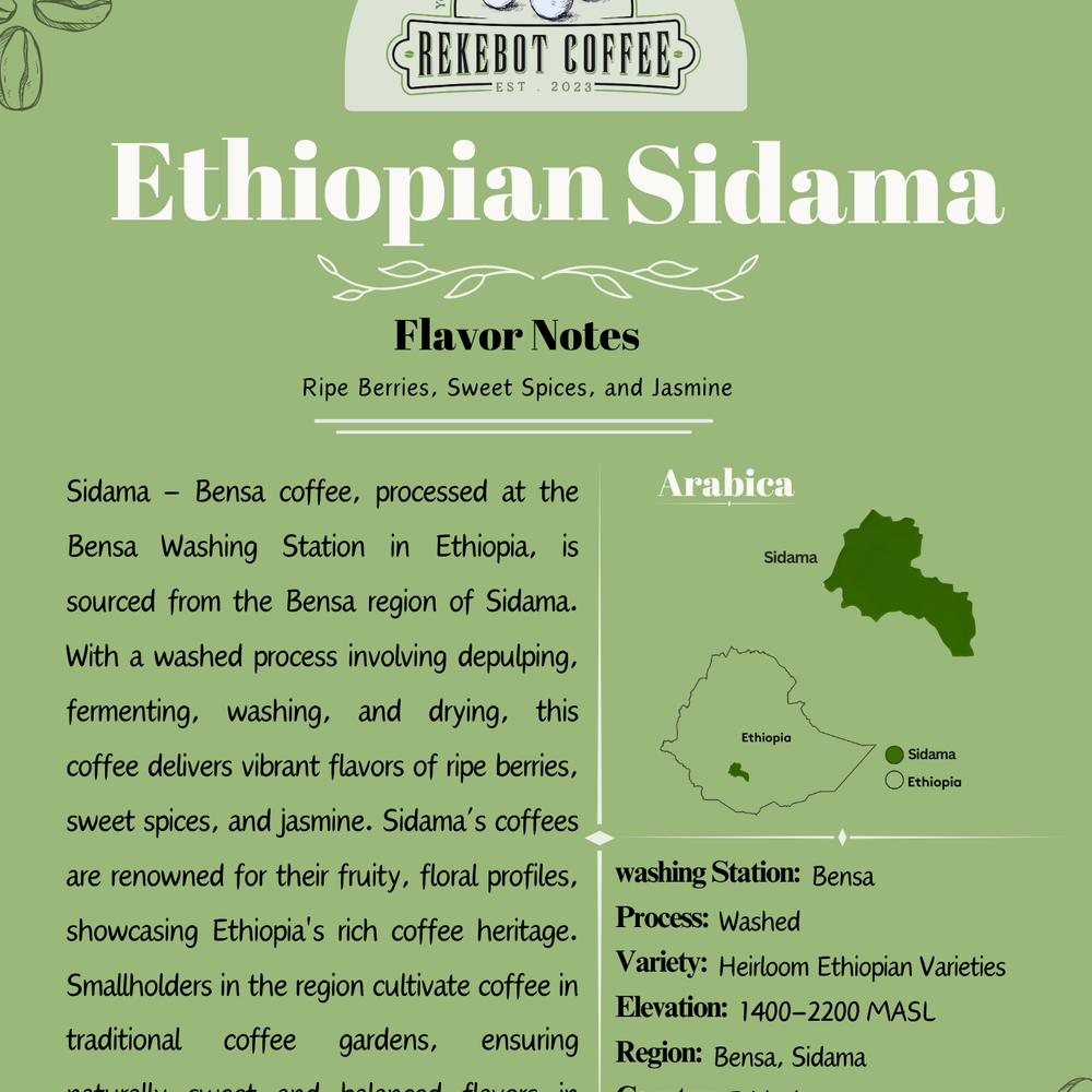 
                      
                        Sidama, Ethiopian Coffee
                      
                    